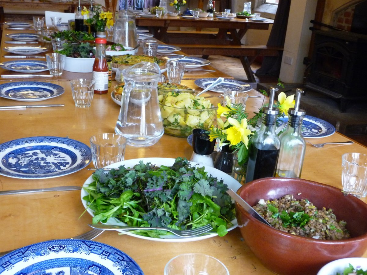 Lunch in our visitors dining room